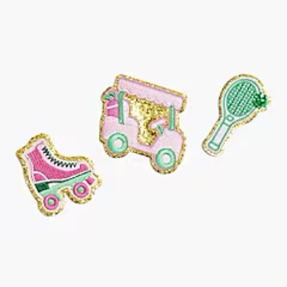 J. Crew Sporty sticker patches set